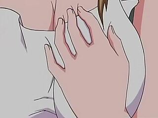 Anime striekanie, tvár a výstrek v tomto zvrátenom hentai porno