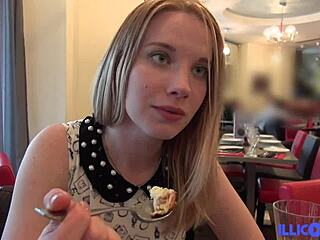Francuz uprawia seks z rosyjską dziewczyną Kiarą w bieliźnie