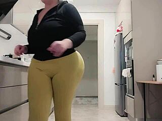 Hardcore casting with big booty stepmom