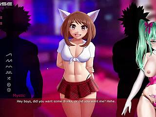 Jolie fille animée explore une académie sensuelle dans le flux de jeu Hentai