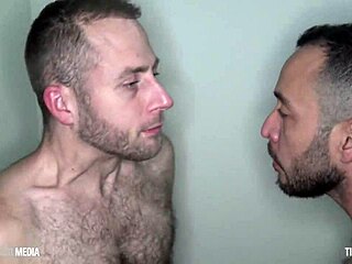 Hairy cock gets a rough deepthroat from uncut stud