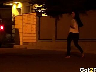 Public urination with European girl in HD porn video