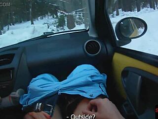 European amateur gets pulled up and fucked in POV style