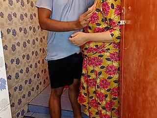 Indian bhabhi gets naughty with her younger brother in the bathroom