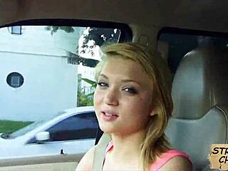 Blonde Teenager Dakota Skye wird von einem Fremden in der Öffentlichkeit abgeholt und gefickt