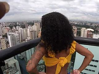 Brazilian pornstar Ariella Ferraz takes on a monster black cock in her ass