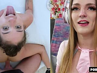 European amateur Carly rae summers gets her body shaking and orgasm from Geisha Kyd's big cock