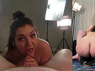 Gay pornstar Monica Raye gets her big ass filled with a buttplug