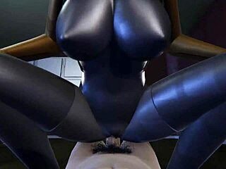 HD-seksianimaatio, jossa on isoja rintoja ja leluja
