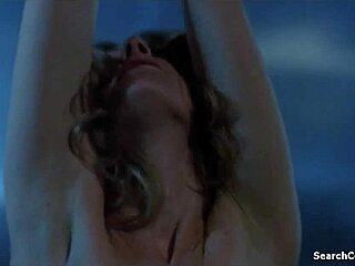 Topless teen with small tits gets creampied in 1980s film