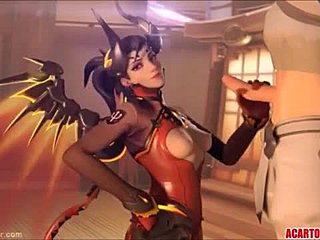 Compilation of Overwatch Mercy's sexual encounters for fans