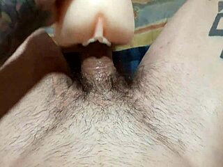 Hairy gay guy gets his pussy filled in steamy video
