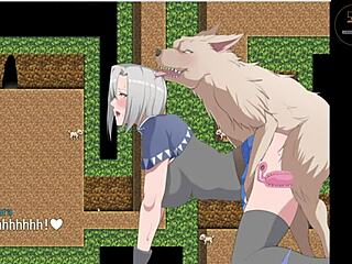 Anime Hentai -peli, jossa Kiaras leikkii isoilla tisseillään ja saa sisäänsä spermat