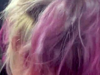 A prostitute gives a deepthroat blowjob and swallows cum in a homemade video