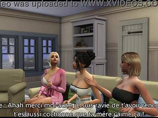 Sims 4: Encontro quente com vizinha peituda no apartamento dos colegas de quarto