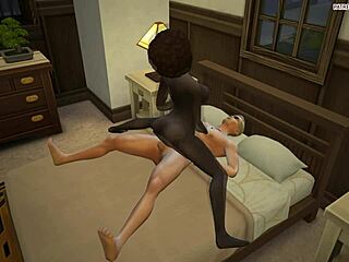 Blowjob and anal action in Sims4 sensual scene