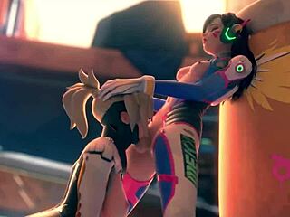 Craving Mercy delivers a profound oral pleasure to Dva in this animated erotic collection.