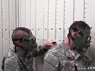 Gay foursome with intense anal action in the gas chamber